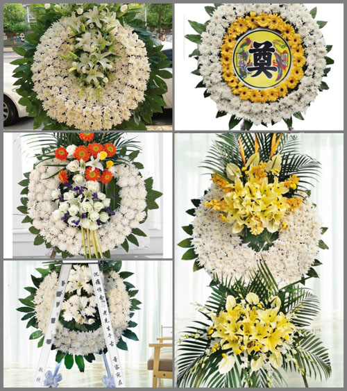 湖北襄阳市谷城县石花镇裴家桥村花圈速递